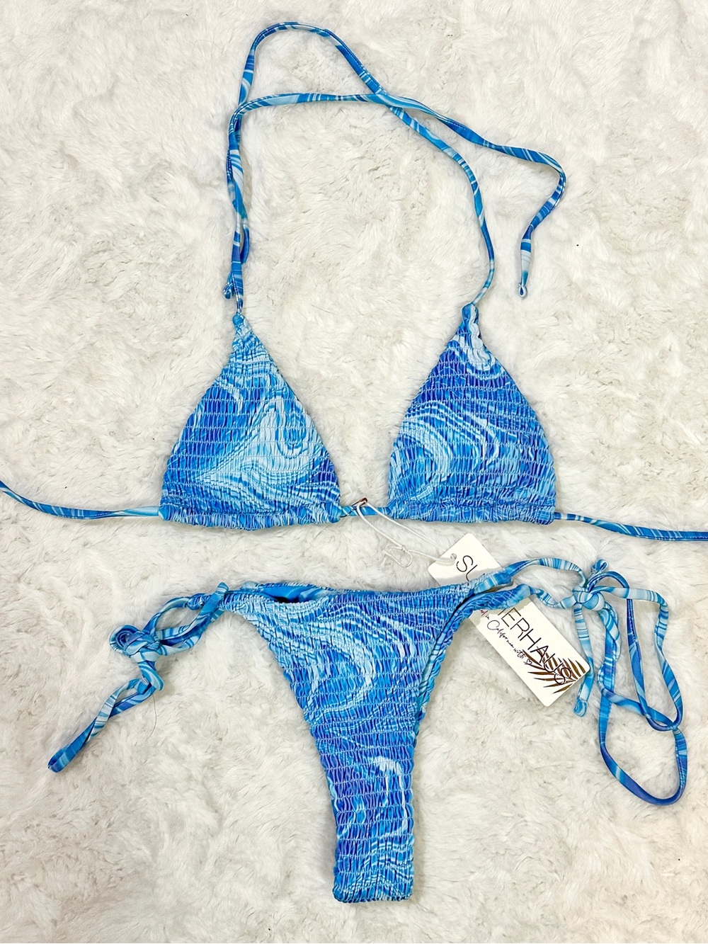 Summerhaus Andy Blue Abstract Bikini Set Small